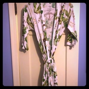 Cacti Robe w/ matching baby headband